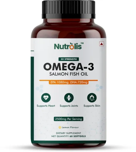 Image of Nutrolis Omega-3 Salmon Fish Oil 2500mg (60 Capsules)