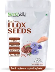 NutroVally Flax Seeds for Weight Loss ,Rich with Fiber and Healthy Heart Flax Seed for Weight Management Brown Flax Seed