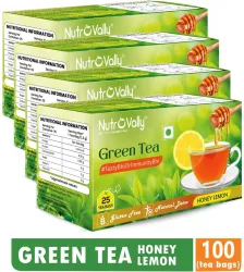 NutroVally Lemon Honey Green for weight loss  (4 x 25 Bags)
