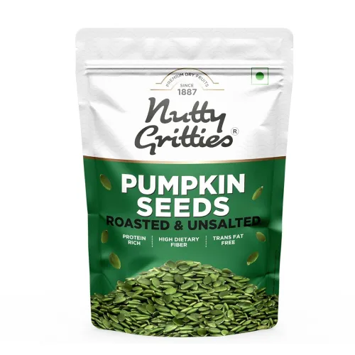 Image of Nutty Gritties Roasted Unsalted Pumpkin Seeds 200g | 