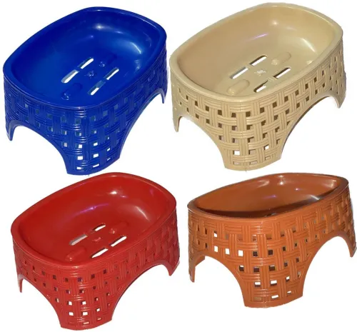 Image of Nuwi Plastocrafts Plastic Soap Holder Bathroom Set, Po4