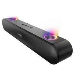 Nu Republic Party Box 16 Bluetooth Soundbar, 16W, X-Bass, RGB Lights, 10H Playtime