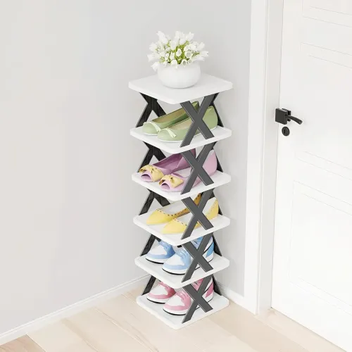 Image of NYALKARAN Plastic Shoe Rack