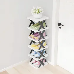 NYALKARAN Plastic Shoe Rack