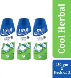 NYCIL Germ Expert Cool Herbal Prickly Heat and Cooling Powder, Po3