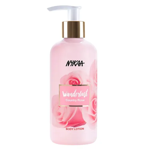 Image of Nykaa Wanderlust Bath and Body Country Rose Body Lotion 300 Ml