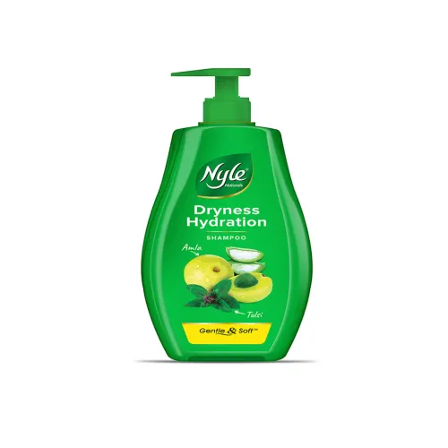 Image of Nyle Naturals Dryness Hydration Shampoo with Tulsi, Amla & Aloe Vera for Soft Hair - 1L