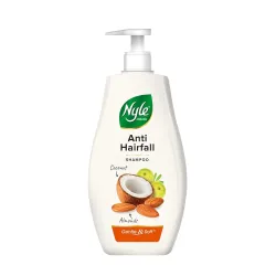 Nyle Naturals Anti-Hairfall Shampoo 800ml – Coconut Milk, Badam & Amla, Paraben-Free