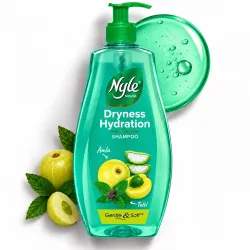 Nyle Naturals Dryness Hydration Shampoo, with Tulsi, Amla and Aloe Vera