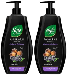 Nyle Naturals Volume Enhance Anti Hairfall Shampoo, 400ml & Nyle Naturals Volume Enhance Anti Hairfall Shampoo, 800ml
