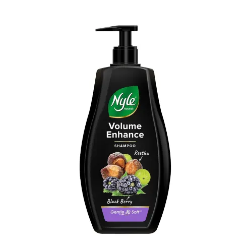 Image of Nyle Naturals Volume Enhance Anti Hairfall Shampoo, With Reetha And Blackberry, Gentle and soft shampoo, PH balanced and