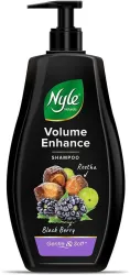 Nyle Naturals Volume Enhance Shampoo, With Blackberry, Reetha and Amla (800 ml)