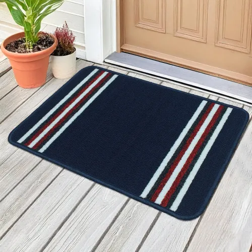 Image of Nylon Anti-Skid Bathroom Floor Mat, 37x57cm - Pack of 1