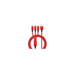 Nylon Braided 3 in 1 Fast Charging Cable