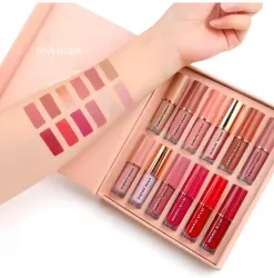NYN HUDA Insta beauty Waterproof Matte Liquid Lipstick Set of 12