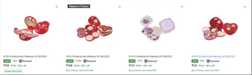 Image of Nyn Makeup Kit Starting @ ₹118