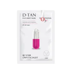 O3+ Facialist Dtan Face Sheet Mask With Niacinamide reduced dark spots