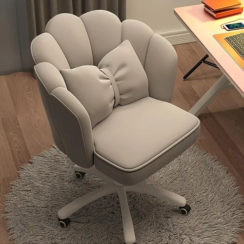 Image of Oakcraft Cute Petal Desk Chair Height Adjustable (Grey)