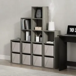 Oakcraft Engineered Wood Single Cube Organizer