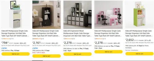 Image of Oakcraft Multipurpose Storage upto 96% Discount 