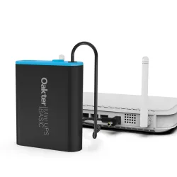 Oakter Mini UPS Basic for WiFi Router Broadband Modem | Supports 12V-2A Routers. Backup Upto 3 Hours | WiFi Router UPS P