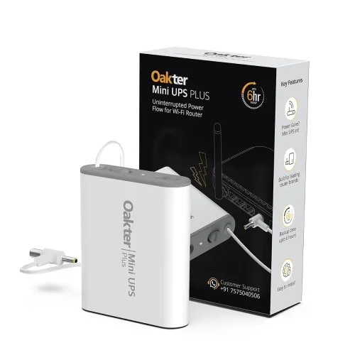 Image of Oakter Mini UPS Plus WiFi Router Power Backup 22.2Wh
