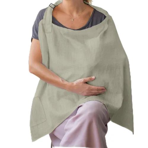 Image of Oasis Baby Breathable Cotton Feeding Apron 