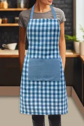 Oasis Hometex Cotton Apron (Blue)