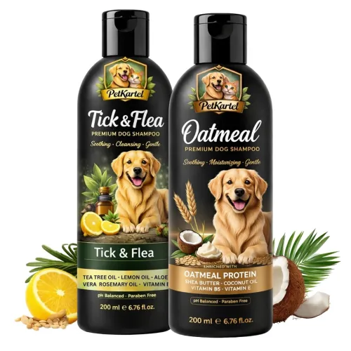 Image of oatmeal-anti-tick-dog-shampoo-combo-clean-soothe 200ml