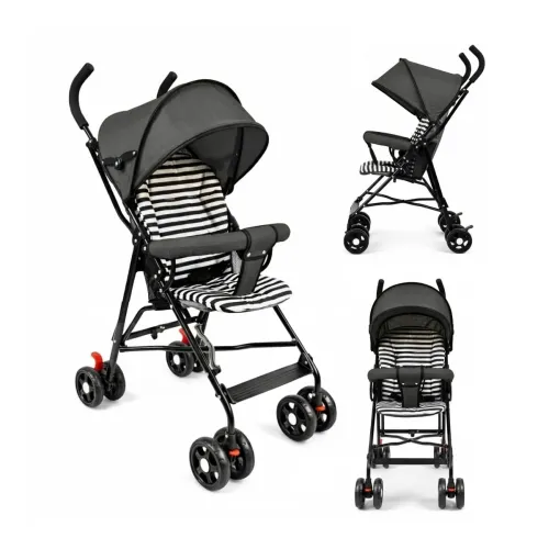 Image of OBABY Foldable Baby Stroller with Reclining Seat