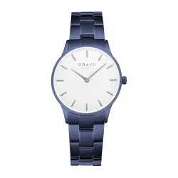 Obaku LYNG Lille Deni Analog Silver Dial Womens Watch-V247LXLISL
