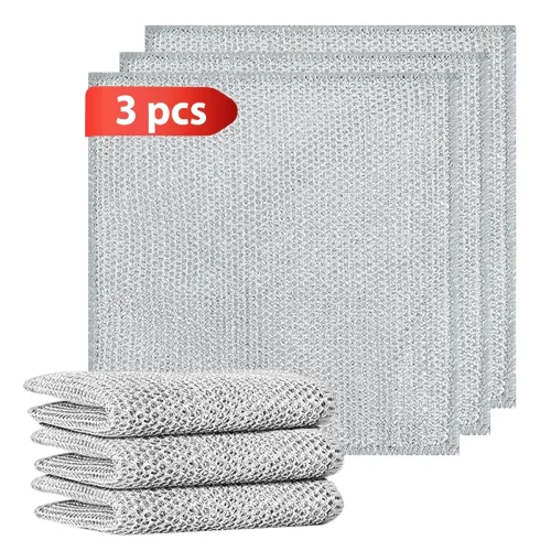 Image of Oblivion Multipurpose Wire Dishwashing Rags 20x20cm (Pack of 3)
