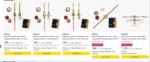 Image of Oblivion Rakhi Upto 80% Discount 