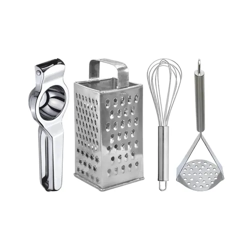 Image of Oc9 Stainless Steel Kitchen Tools Set (Pack of 4, Silver)