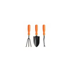 Ocean Mart Garden Tool Set of 3 Pcs - Home Tools & Gardening Tools Kit for Home Garden- (Big Trowel, Cultivator, Weeder)