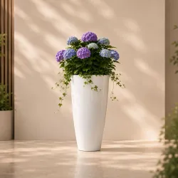 Ocean Mart Plastic Tower Pot Plant 14 Inch