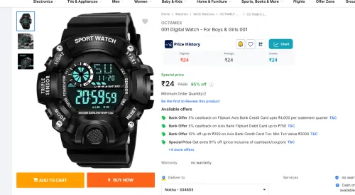 Image of OCTAMEX 001 Digital Watch - For Boys & Girls 001