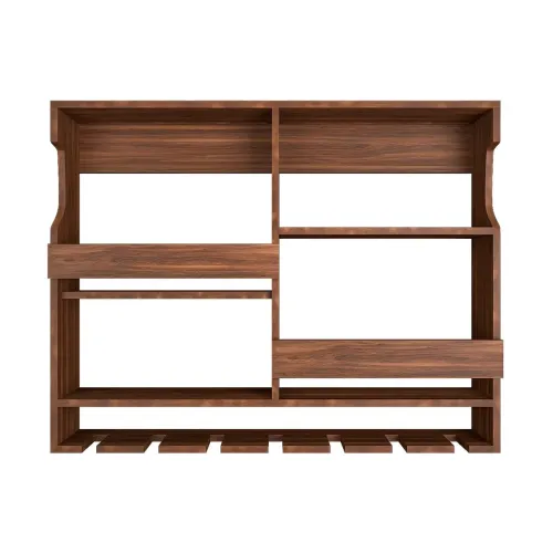 Image of ODEJIA Wooden Wall Mounted Wine Rack
