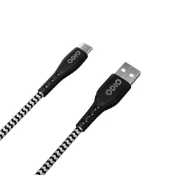 ODIO OCT04 2.4 A 1 m USB Type C Fast Charging & 480mbps Data Sync Cable Compatible with All Type C Mobile, Tablets, Neck