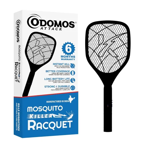 Image of Odomos Attack Anti - Mosquito Rechargeable Racquet with 500mAH Battery || 