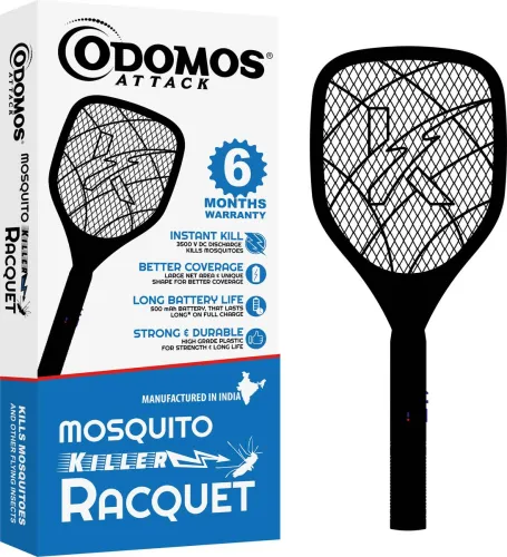 Image of Odomos Attack mosquito killer racquet Electric Insect Killer Indoor (Bat)