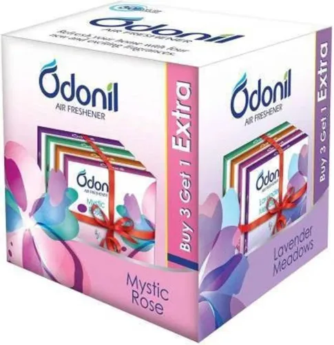 Image of Odonil Air Freshener Blocks – Assorted Scents (4 x 50 ml)