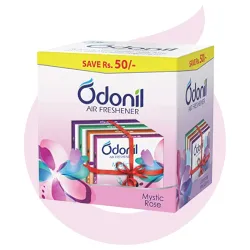 Odonil Bathroom & Toilet Air Freshener Blocks 288g (Pack of 4 x 72g) | Germ Protection | Lasts Up to 45 Days Freshness |