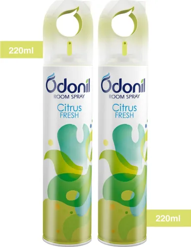 Image of Odonil Citrus Fresh Spray | Air Freshener | (2 x 220 ml)