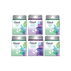 Odonil JASMINE FRESH & LAVENDER MIST Blocks (6 x 50 g)