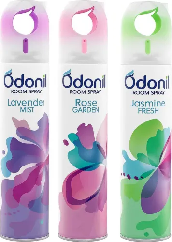 Image of Odonil JASMINE FRESH, LAVENNDER MIST, ROSE GARDEN Spray (3 x 150 ml)