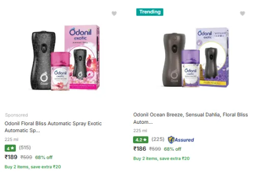 Image of Odonil Ocean Breeze Spray 225ml starting @ ₹186