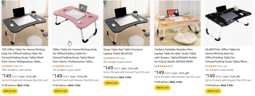 Image of Office/Study table at 75% discount