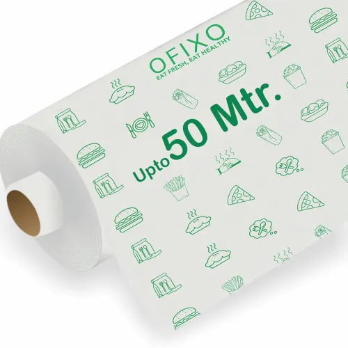 Image of OFIXO Food Wrapping Paper Roll - Premium Non-Stick Butter Wrapping Paper. Food Wrapping Paper, Re-heatable Non Stick Pap