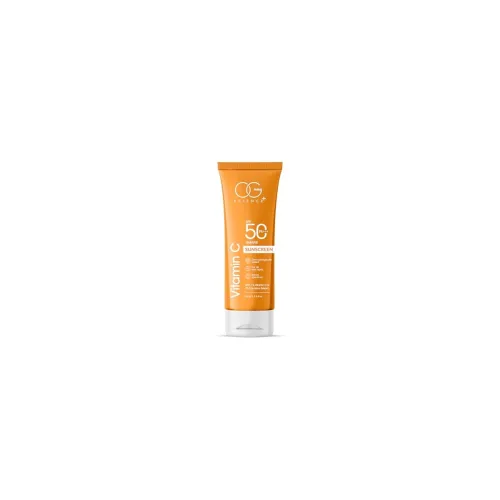 Image of OG BEAUTY All Skin SCIENCE SPF 50 PA+++ Sunscreen | 1% Vitamin C & Liquorice for Radiant Skin | Broad Spectrum UV Protec